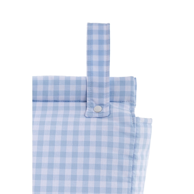 Organizatorius krepšys kūdikių vežimėliui Mi bollito Mėlyna Gingham 10 x 35 x 35 cm