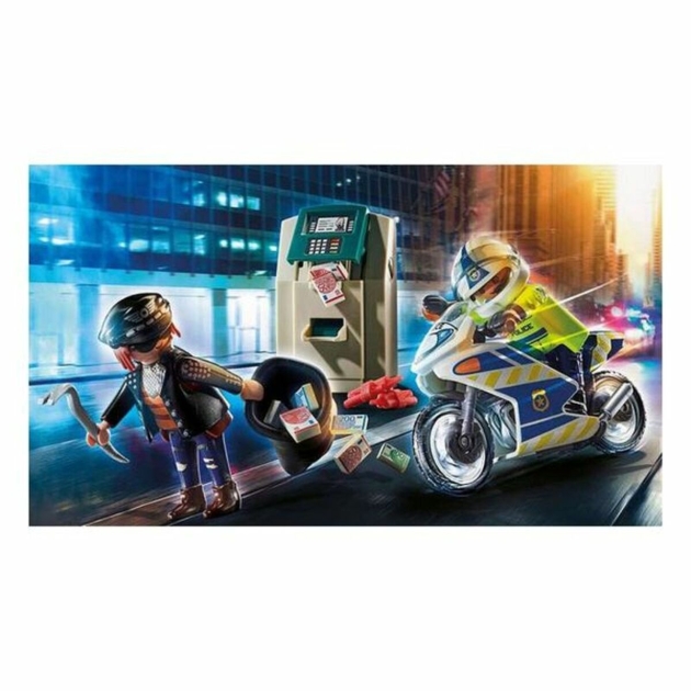 Playset City Action Police Motorbike Playmobil 70572 32 Dalys (32 pcs)