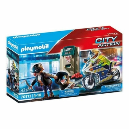 Playset City Action Police Motorbike Playmobil 70572 32 Dalys (32 pcs)