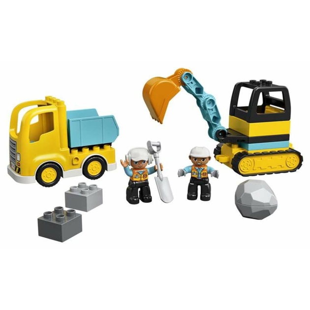 Playset Lego Construction 10931 Truck and Backhoe