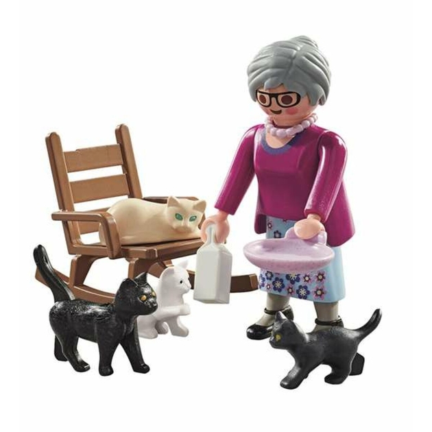 Playset Playmobil Special Plus: Grandmother with Cats 71172 9 Dalys