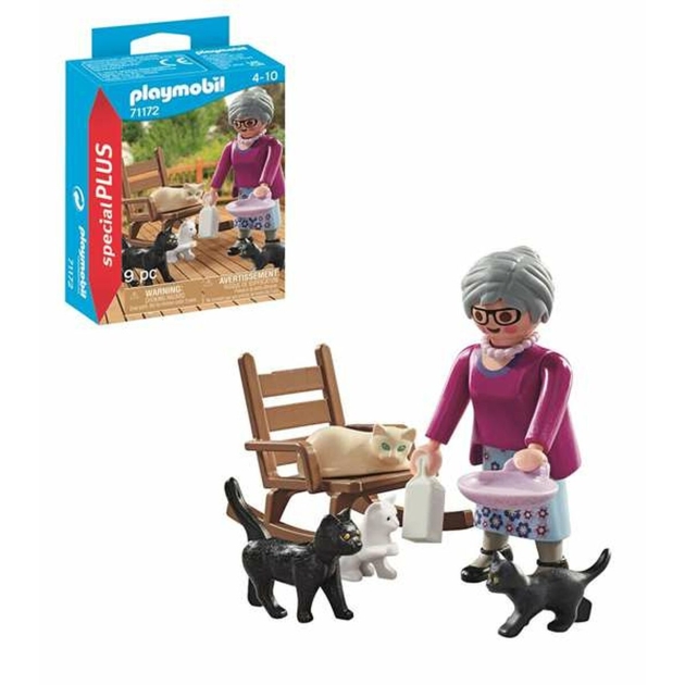 Playset Playmobil Special Plus: Grandmother with Cats 71172 9 Dalys