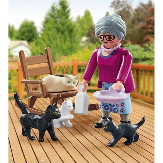 Playset Playmobil Special Plus: Grandmother with Cats 71172 9 Dalys