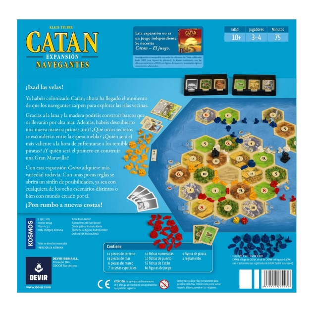 Stalo žaidimas Devir Catan: Expansión Navegantes (ES)