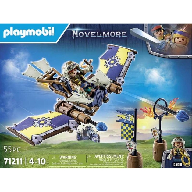 Transporto priemonių žaidimo rinkinys Playmobil Novelmore 71211 55 Dalys