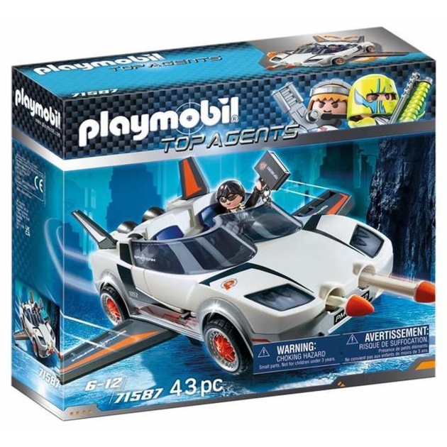 Transporto priemonių žaidimo rinkinys Playmobil Top Agents 71587 43 Dalys