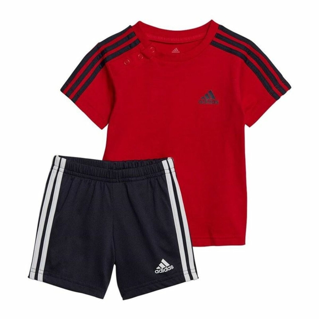 Vaikiška sportinė apranga Adidas 3 Stripes Raudona