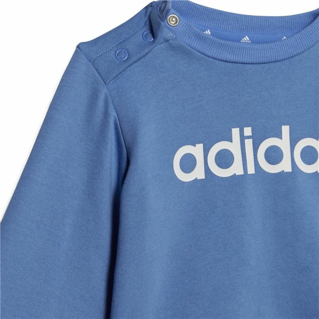 Vaikiškas sportinis kostiumas Adidas Lin Fl Jog Mėlyna