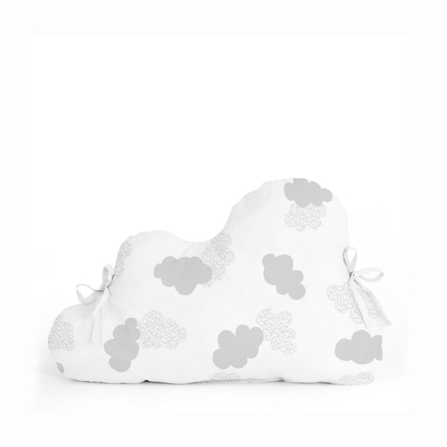 Vaikiškos lovelės apsauga HappyFriday Basic Kids Clouds Pilka 60 x 40 cm