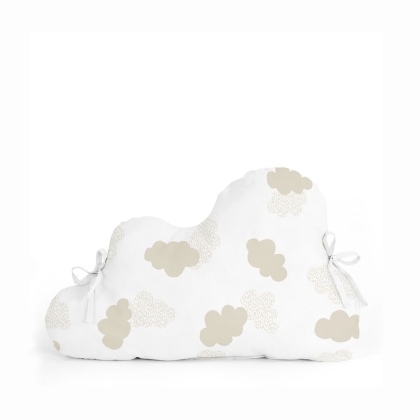 Vaikiškos lovelės apsauga HappyFriday Basic Kids Clouds Rusvai gelsva 60 x 40 cm