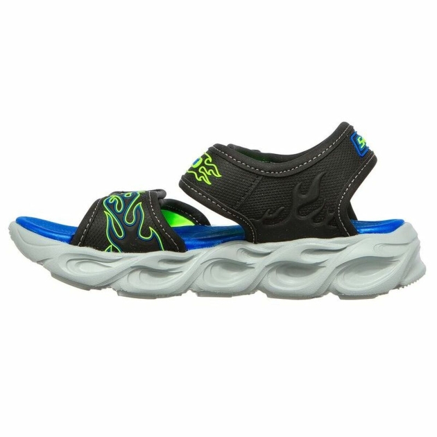 Vaikiškos sandalai Skechers Lights Thermo Splash Juoda