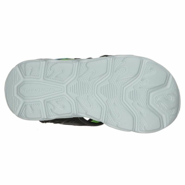 Vaikiškos sandalai Skechers Lights Thermo Splash Juoda