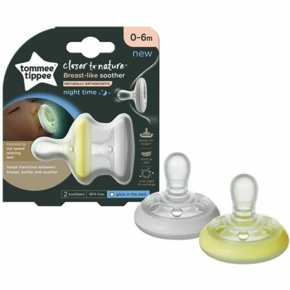 Žindukas Tommee Tippee Natural Night Shape 2 vnt.