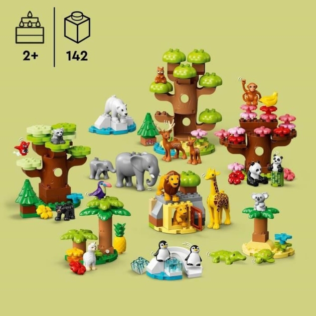 Playset Lego 10975 DUPLO Wild Animals of the World (142 Dalys)