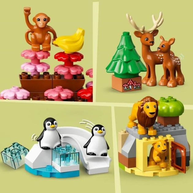 Playset Lego 10975 DUPLO Wild Animals of the World (142 Dalys)