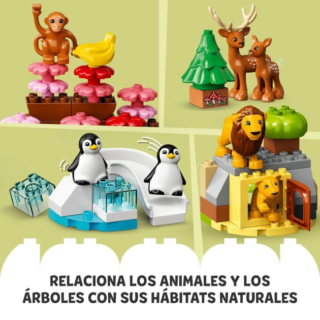 Playset Lego 10975 DUPLO Wild Animals of the World (142 Dalys)